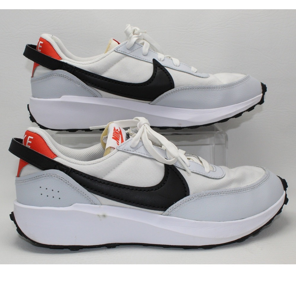 Nike Waffle Debut White Black Picante Red DV0743-101 Mens 10.5